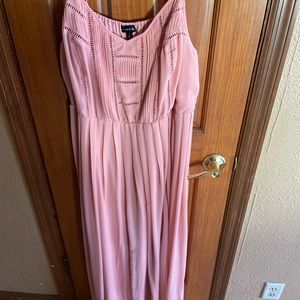 light pink size 2 torrid maxi dress